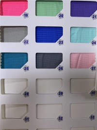 GZ-YXYF 3112# Icy Checker Width: 160CM Weight: 100GSM Composition: 100% polyester Moisture wicking front view
